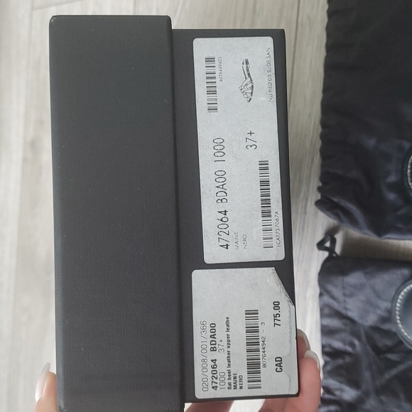 Yves Saint Laurent Paris Maine Nero flat heel leather sandal size 37+ slide - Picture 3 of 9